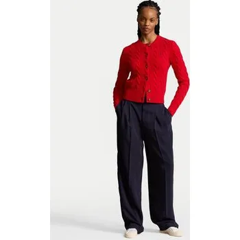 Dámský svetr Polo Ralph Lauren Kardigan 211910443017 Červená Regular Fit XS