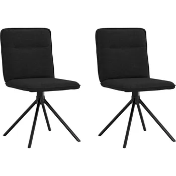 Jídelní židle Jídelní židle 2 ks černé textil - 8721158633903