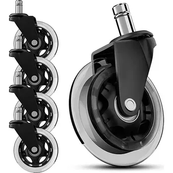 Gumová kolečka do kancelářské židle 5 ks