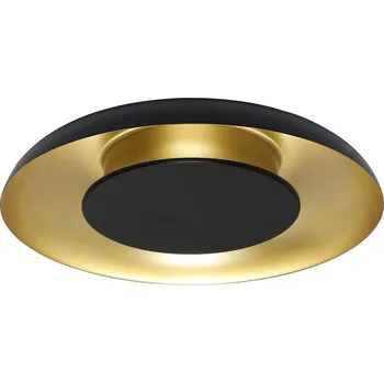 Dekorativní svítidlo MILAGRO Stropní lampa Piattino černo-zlatá 30W LED CCT
