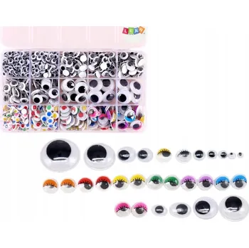 kreativní sada SAMOLEPICÍ POHYBLIVÉ OČI KREATIVNÍ SADA PRO VÝTVARNÉ PRÁCE 750 KS