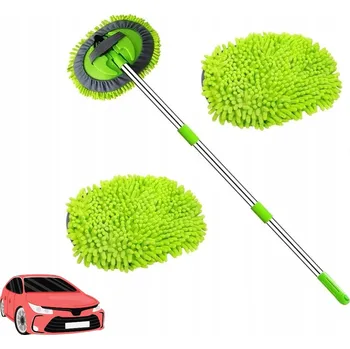 TELESKOPICKÝ MOP NA AUTO HLINÍKOVÝ S CHENILLE NÁSTAVCI PRO MYTÍ INTERIÉRU