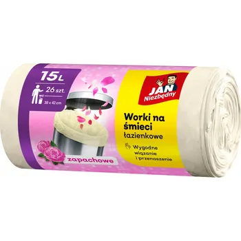 Pytle na odpadky Jan Niezbędny Pytle do koupelny se zavazováním 15l 26 ks