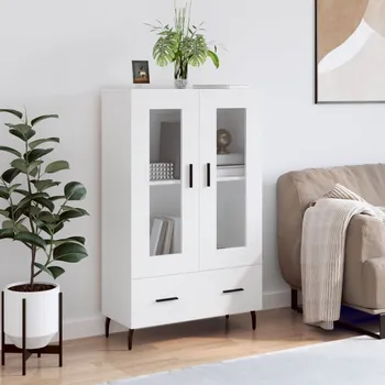 Příborník do zásuvky Skříň highboard bílá 69,5 x 31 x 115 cm kompozitní dřevo - 8720845425937