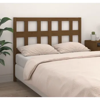 Čelo postele medově hnědé 125,5 x 4 x 100 cm masivní borovice - 8720287007944