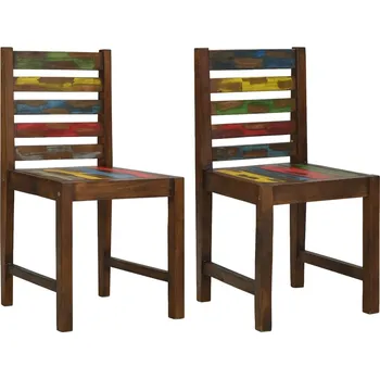 Jídelní židle Jídelní židle 2 ks masivní recyklované dřevo - 8720286290668