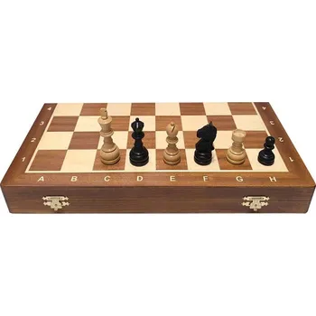 Philos Šachy Dublin č. 5 s intarzovanou šachovnicí + DÁREK + Doprava ZDARMA