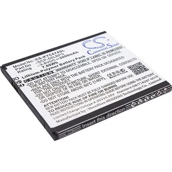 Baterie pro mobilní telefon Baterie Cameron Sino CS-KYC674SL, Li-Polymer, 2000