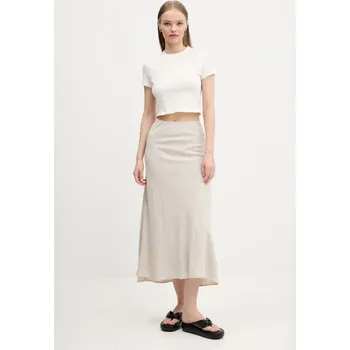 Dámská sukně Lněná sukně Abercrombie & Fitch KI143.5058.182 béžová 80X, vel. XS