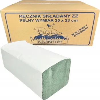 Papírový ručník Papírové ručníky skládané ZZ zelené Čisticí Utěrka Recyklovaný papír 1 ks