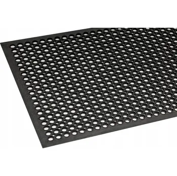 Gumová rohožka s nájezdem 80x120 cm, děrovaná, ZESÍLENÁ
