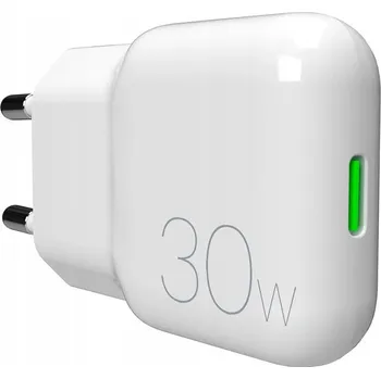 Síťová nabíječka GaN Puro SLIMPRO 30W USB-C - bílá