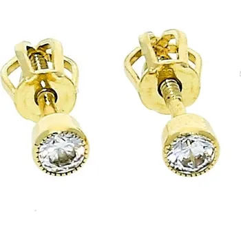 Módní doplněk Goldstore Pecky na šroubek se zirkonem Váha: 0.87 g