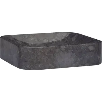 Umyvadlo Umyvadlo černé 40 x 40 x 10 cm mramor - 8720286300923