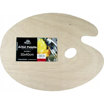 Obraz Malířská na míchání barev Paleta na barvy Phoenix DŘEVĚNÁ, oválná, plochá, 30x40 cm