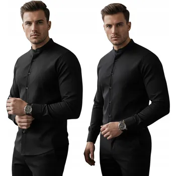 Pánská košile Dstreet pánská košile DX2597 slim fit s dlouhým rukávem bavlna, velikost L