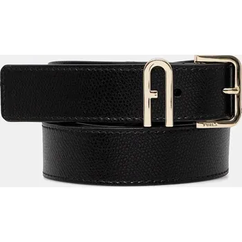 Módní doplněk Kožený pásek Furla WC00078.ARE000.O6000 černá 99X, vel. 75