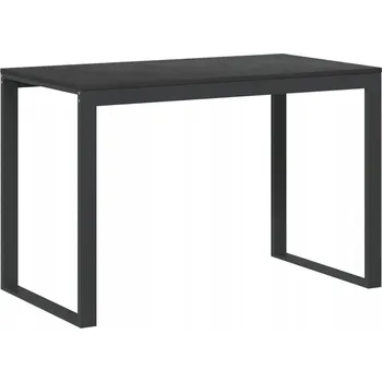 Psací stůl Počítačový stůl černý 110 x 60 x 73 cm z dřevotřísky a kovu