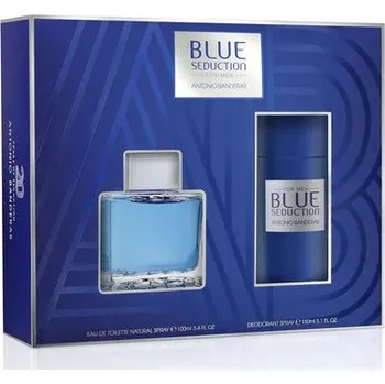 Pánský parfém Antonio Banderas Blue Seduction For Men Dárková sada EDT 100 ml a deodorant 150 ml