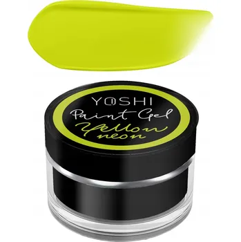 Lak na nehty Yoshi Paint Gel Žlutý Neon UV LED 5ml gel na zdobení nehtů