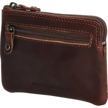Kožená klíčenka na zip Japura - Hide & Stitches Barva: Hnědá