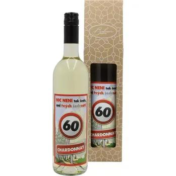 Víno Dárkové víno - Vše nejlepší 60 Chardonnay 0,75