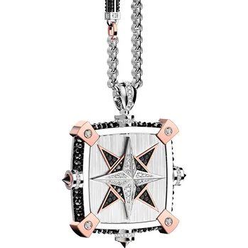 Náhrdelník Zlatý náhrdelník Zancan Black Magic Magnum EC537BR-60