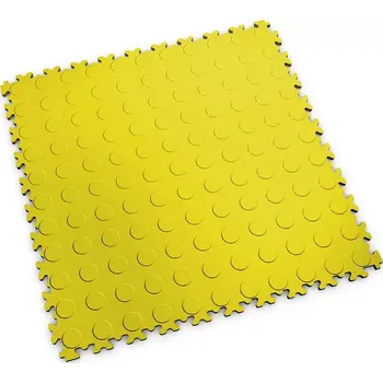 vinylová podlaha Žlutá PVC vinylová zátěžová dlažba Fortelock Industry Ultra - 51 x 51 x 1 cm