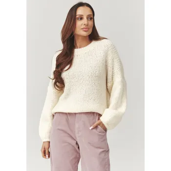 Dámská móda Svetr model 223238 Makadamia universal