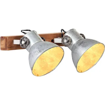 Nástěnné svítidlo Industriální nástěnné svítidlo stříbrné 45 x 25 cm E27 - 8720286023877