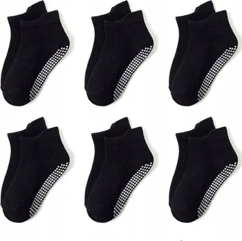 6 Párů Dětské Protiskluzové Ponožky ABS Bavlněné Kotníkové Ponožky Velikost M 12-36 měsíců