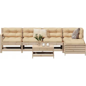 Zahradní lavice zahrada-XL 6dílná zahradní sedací souprava masivní borovice 3250960