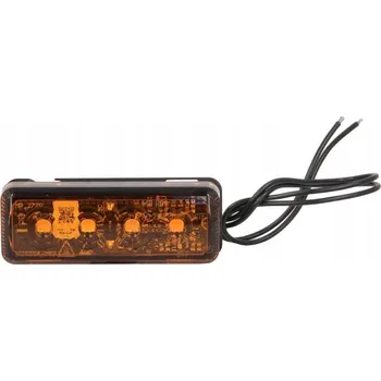 Přídavný světlomet LED BOČNÍ OBRAZOVÁ SVÍTILNA 12/24V 70X26MM S KABELEM 0,2M oranžová