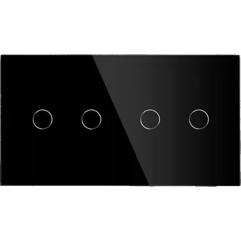 vypínač DOTYKOVÝ SPÍNAČ SVĚTLA 2+2 SCHODIŠŤOVÝ + BĚŽNÝ SKLENĚNÝ VYPÍNAČ