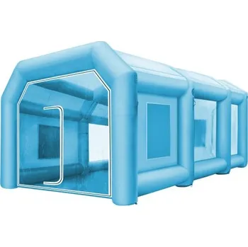 Stan Nafukovací stan 792,5 x 457,2 x 304,8 cm Nafukovací stan s lakovací kabinou Nafukovací stan s lakovací kabinou pro auta Obří pracovní stanice Oxfordská tkanina 210D se 2 ventilátory