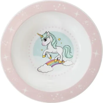 STOR Dětská jídelní miska Jednorožec