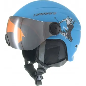 Damani Dětská lyžařská helma Damani-Skier Visor CO3 modrá Modrá 52-54
