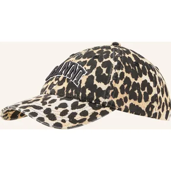 Kšiltovka Ganni Dámská Kšiltovka, krémová / tmavě oranžová / černá, one...