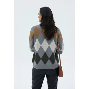 Dámský svetr FIGL Kardigan M1251 Šedá Regular Fit S