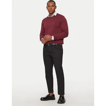 Pánská móda Tommy Hilfiger Svetr Essential MW0MW14748 Bordó Regular Fit XL