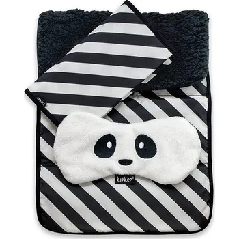Přebalovací podložka KipKep Zvýhodněný balíček WOLLER Panda White + NAPPER COMBI-SET Black Stripes