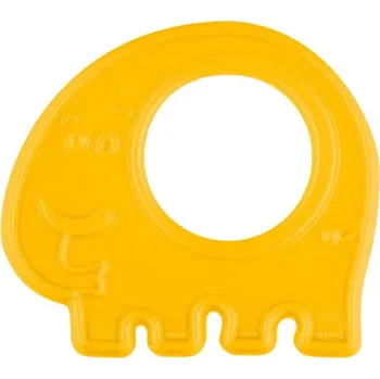 CANPOL BABIES elastické kousátko ZVÍŘÁTKA Slon/Žlutá