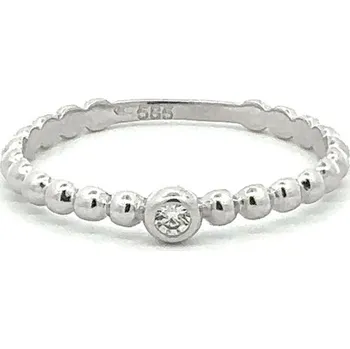 Prsten Jemný zlatý prsten s centrálním zirkonem