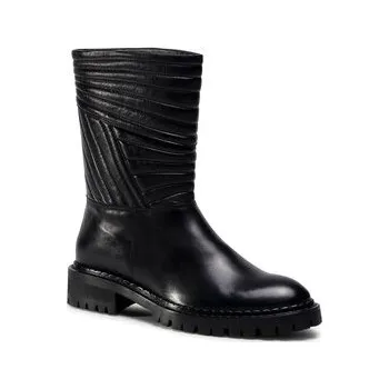 Dámské kozačky Polokozačky Eva Minge M-33-08-000950 Černá 39