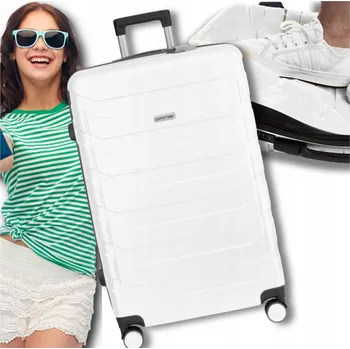 Omna Střední tvrdý kufr ABS ARIZONA 63L BÍLÝ 63 l