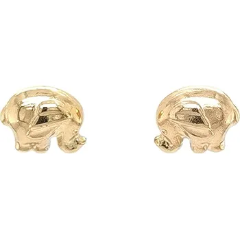 Náušnice Zlaté náušnice Sloník