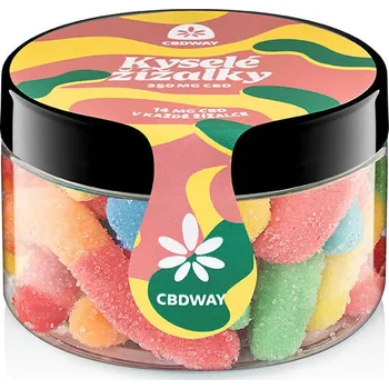 CBD CBD WAY Kyselé žížalky 250 mg 100 g