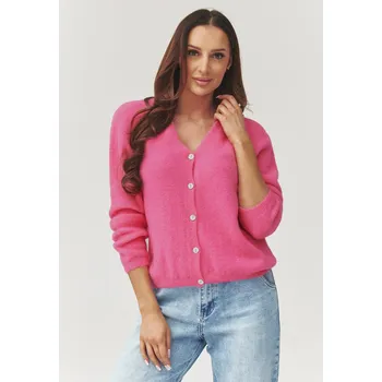 Dámská móda Svetr na zapínání model 223261 Makadamia universal