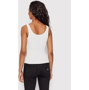 Guess Top W2YI00 KA0H1 Bílá Slim Fit S