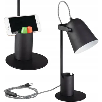 Lampička Stolní lampička Kanlux RAIBO E27 černá, max. 5W